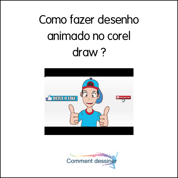 Como fazer desenho animado no corel draw